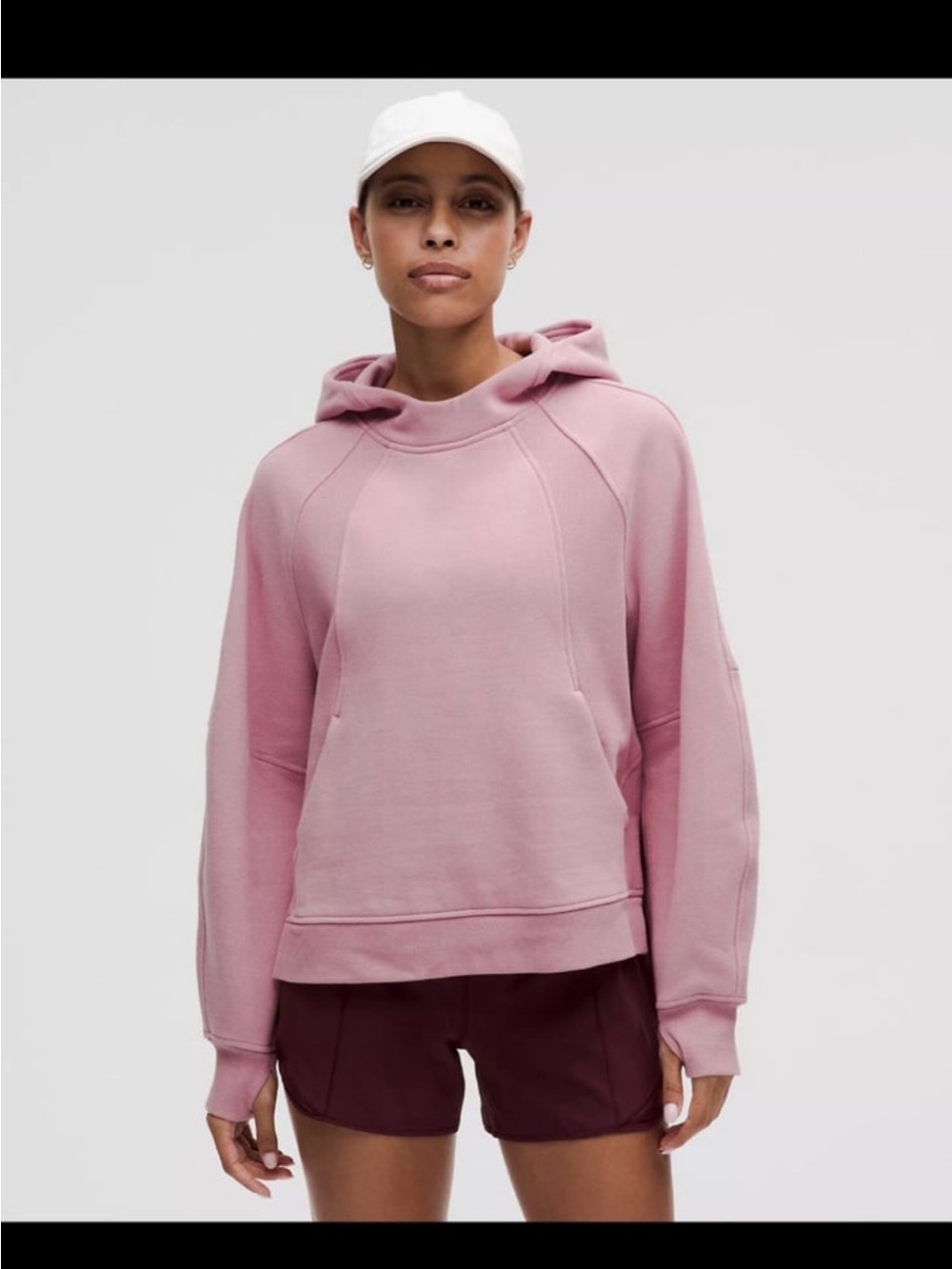 NWT Lululemon Scuba Oversized Side-Slit Hoodie in Pink PKHZ sizexs